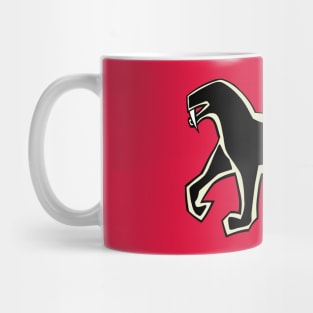 Saber Tooth Tiger Cave Illustration Mug